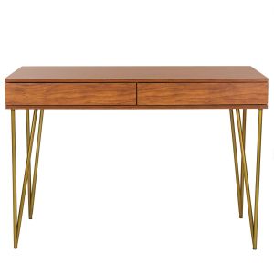 Wooden Two Drawer Desk, FOX2238