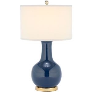 Curved Ceramic Table Lamp, LIT4024